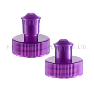 28mm 24mm Plastic Screw Push Pull Cap in Colors