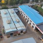 Q235 Construction Pre Fabricated Steel Buildings With Sandwich Panel Roof