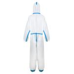 EN 14126 Disposable Protective Suit , Hooded Disposable Coveralls