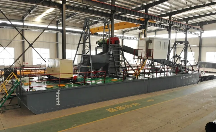 Gold Diamond Bucket Dredger For Mining Dredger In The River Lake Sea
