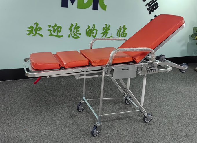 Aluminium Alloy Chair Type Ambulance Stretcher With Adjustable Back For Emergency Rescue And Rescue In Limited Space