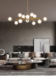 Modern Metal LED Chandelier Lighting Lustre Living Room Villa Interior Decor