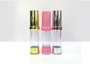 Quality 5ml Essential Oil Clear Airless Pump Bottles Cosmetic Packaging Refillable wholesale