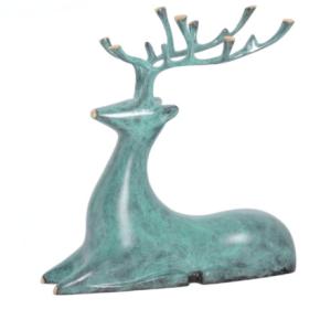 Quality 410x270mm Metal Tabletop Deer Statues For Home Decor wholesale