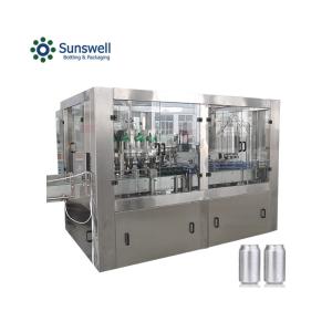 Quality SS316L Aluminum Beverage Can Filling Machine 415V Juice Rotary Canning wholesale