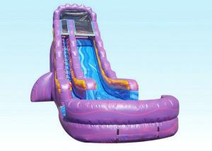 Quality Purple Attractive Kids Inflatable Water Slide Pressure-resistance wholesale
