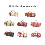 100% Polyester Camping Picnic Blanket Taffeta Waterproof Ultrasonic Quilted