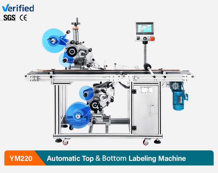 YIMU Packaging Machine Carton Box Corner Warp Labeller Flat Surface Pasting Labeling Machine