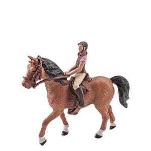 Quality Brown Horseman Figure People At Work Model Toy Career Figures Toys For Boys Girls Kids wholesale