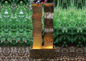 Quality Ornamental 2 Columns Cast Stone Water Fountains wholesale