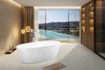 Solid Surface Acrylic Freestanding Tub , SP1877 Acrylic Stand Alone Bathtub