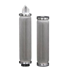 Quality Washable 316L/304 SS Pleated Filter Element For High Temperature Fluid wholesale