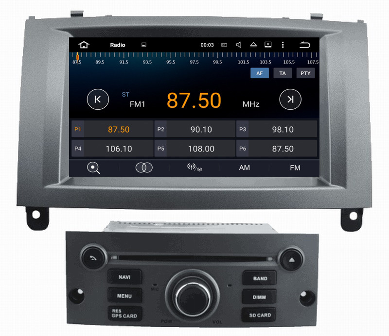 Ouchuangbo car audio 7 inch digital screen Peugeot 407 with gps navigation dual zone digital television (Optional)