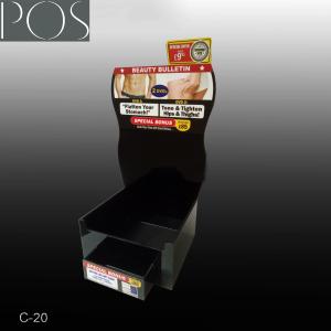 Quality Plastic black Acrylic counter top display box on the table wholesale
