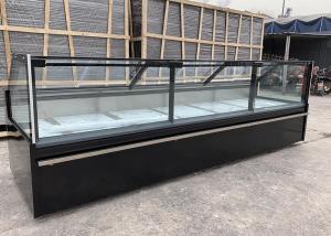 Quality R404a Straight Glass Showcase Counter For Deli And Fresh Meat wholesale