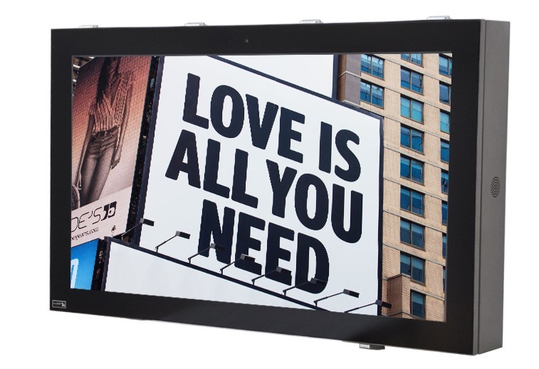 OEM Outdoor LCD Advertising Display , 32'' Wall Mounted Digital Display Screen