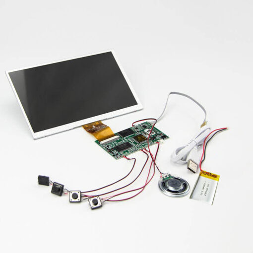 7 inch small lcd displays custom lcd display module with PCBA battery and button controls