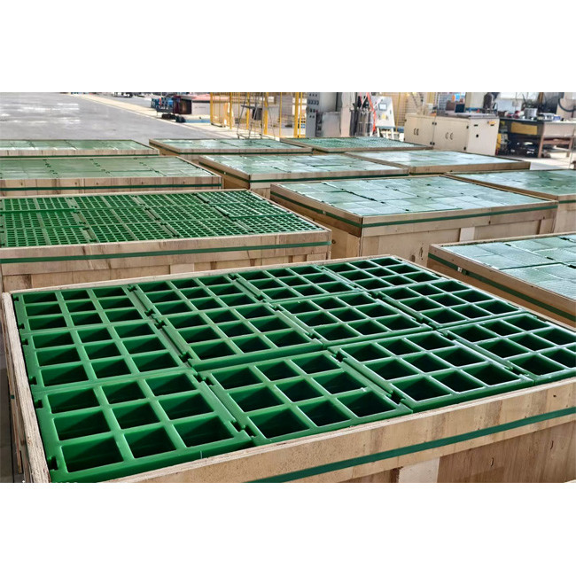 Vibrating Linear Polyurethane Screen Panels PU Silicon Ore Sieve Plate