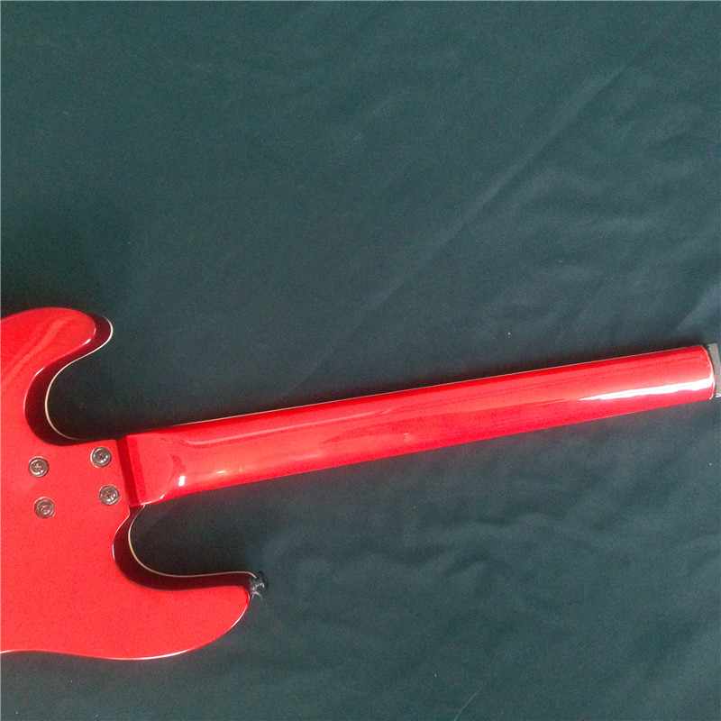 Custom New high-quality Headless Electric Guitar With Tiger striped in Red