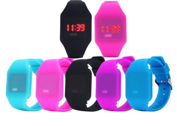 Children's Silicone watch kids gift bracelet fruit macaron electronic custom OEM