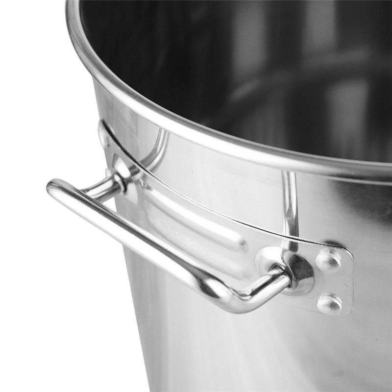 3pcs Stainless Steel Kitchen Soup Pots Two Handle With Lid