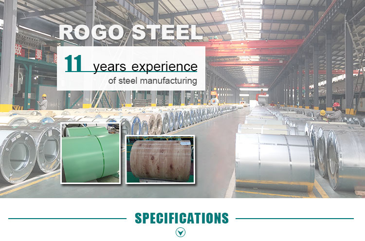 Hot Dip PPGI PPGL Galvanized Color Coated Steel Coil 22 Gauge