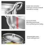 Hot Sale 28cm Induction Cooking Pot Cookware 304 Stainless Steel Hot Pot Soup
