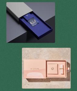 Quality Custom Logo Top Box Embossed Logo Perfume/Essential Oil Cosmetic Box Paper Gift Box wholesale
