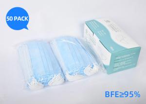 Quality Children Adults Ffp3 Rated Mask 3 Layers Protective White And Blue Color wholesale