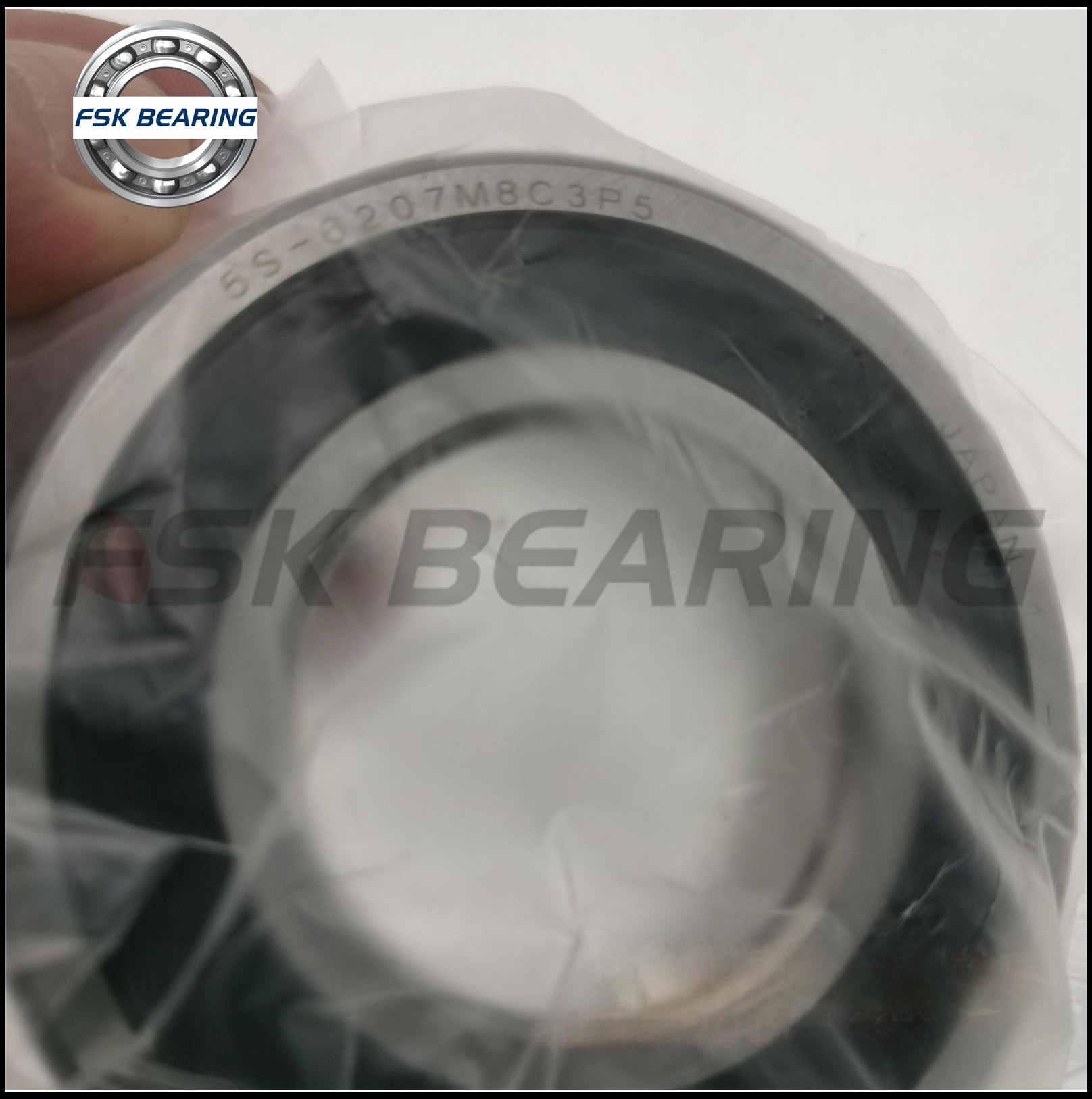 Non Contact Seals 5S-AC-6207M8LLBC 6207-2RZ Deep Groove Ball Bearing Single Row