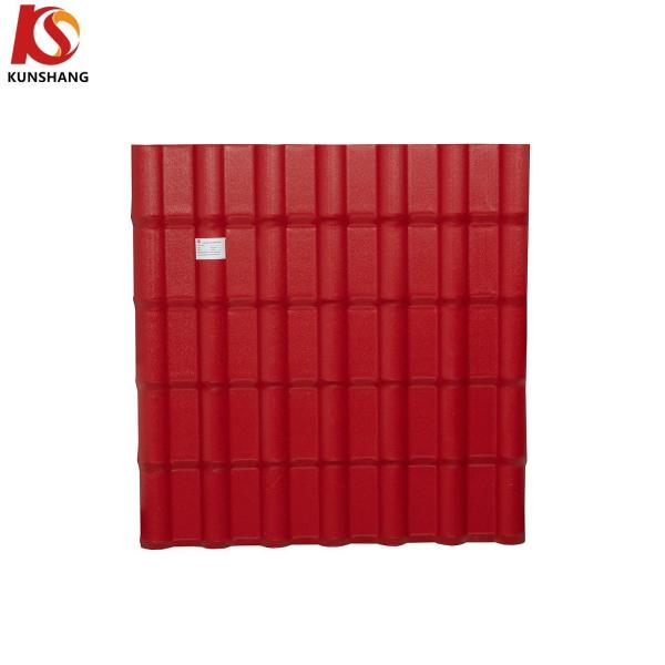 ASA PVC Spanish Style House Roof Sheet 1050mm Terracotta Brick Red PVC Surface