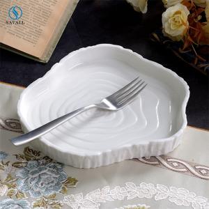 Quality Lead Cadmium Free Nordic Ceramic Plate Fruit Cold Hotel Tableware wholesale