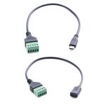 Type-C 3.1 USB Female Male Jack To 5-pin Screw Terminals Adapter Expansion Cable