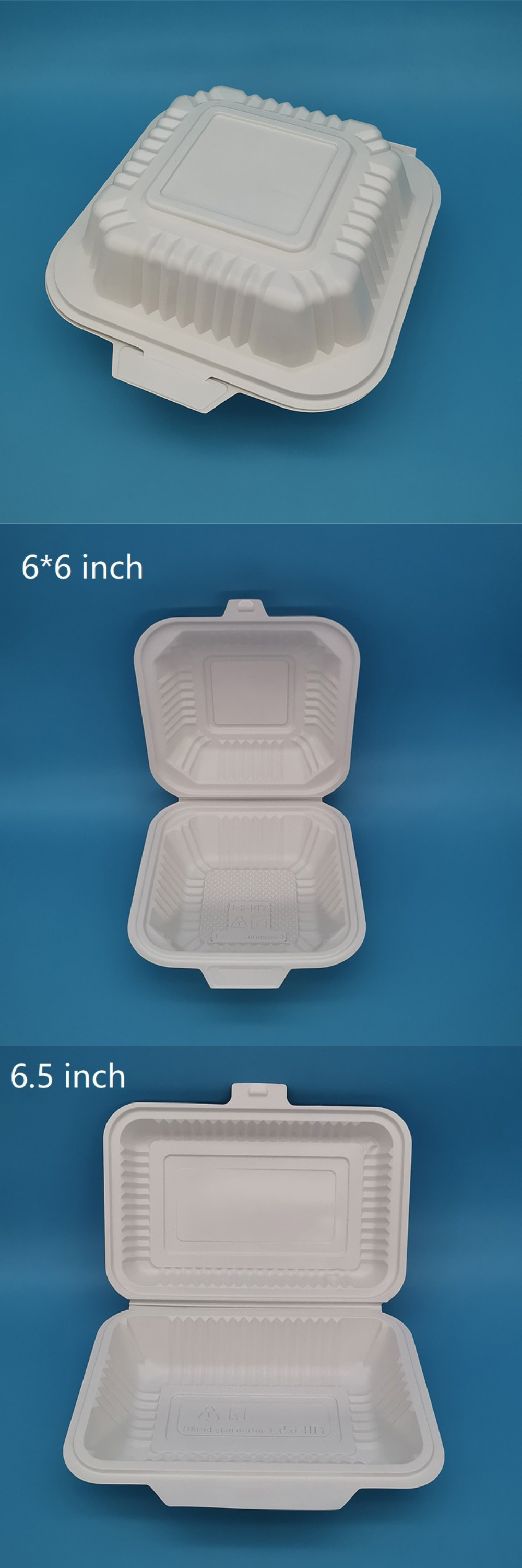 White Food Packing Disposable Microwave Safe Square Plastic Lunch Boxes with Lids Pricing