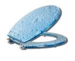 bubble printed design polyresin toilet seat,18'european size,17"19"US STANDARD
