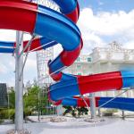 OEM/ODM Open Spiral Water Slide For Outdoor Amusement Park