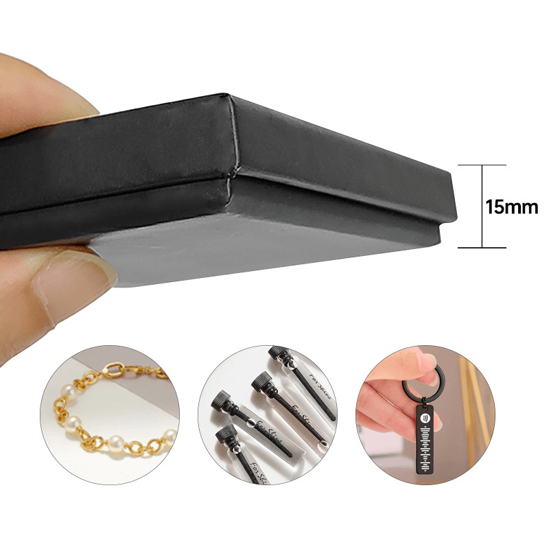 Custom Printed Lid And Bottom Type Gift Box For Necklace Ring Jewelry Packaging