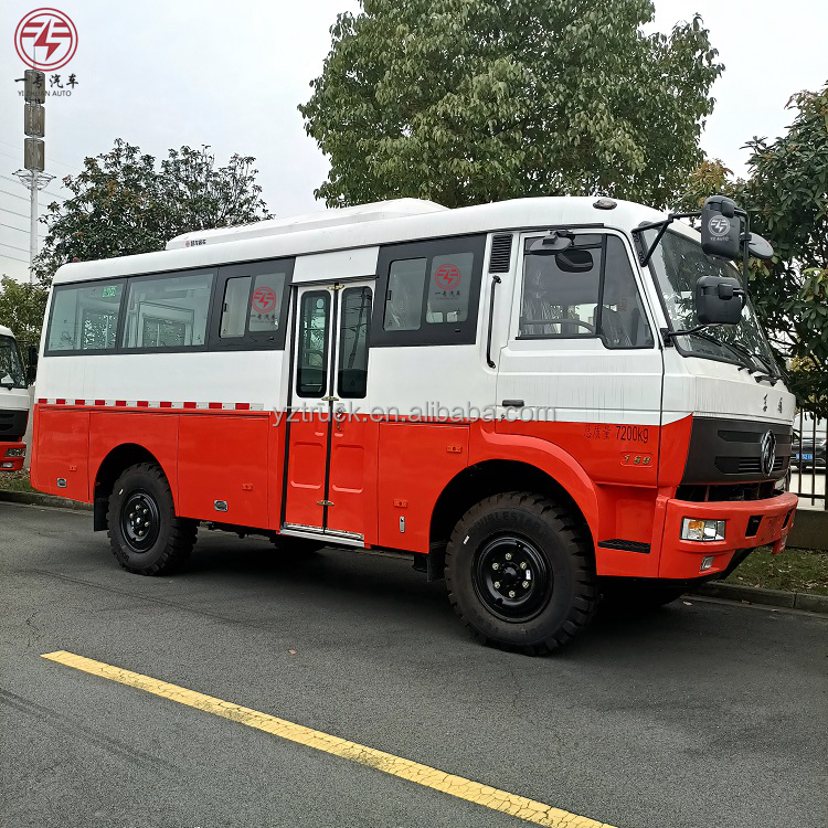 Dongfeng 4x4 Mini Bus Project Vehicle Customer's Requirement for Off-road Desert Coach