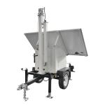 Construction Sites Security Portable Solar Trailer Customized