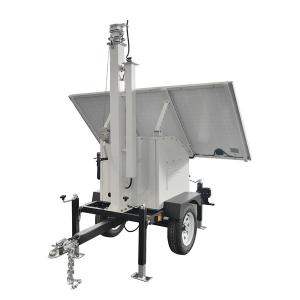 Quality Construction Sites Security Portable Solar Trailer Customized wholesale
