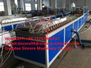 Quality Commercial WPC PE PP Plastic Decking PVC Profile Extrusion Machine Production Line wholesale