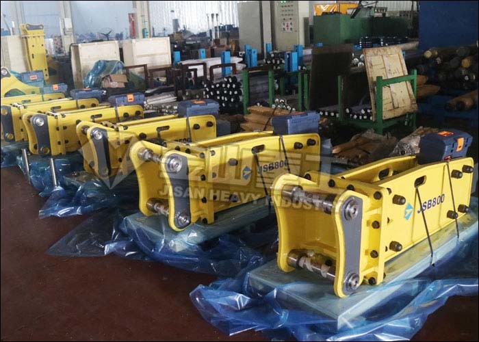 3/4 Inch Hose Hydraulic Hammer Breaker Kobelco SK100 Mounted High impact Force