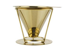 Quality Colorful Stainless Steel Pour Over Coffee Dripper With Separate Stand , 8.8cm Height wholesale