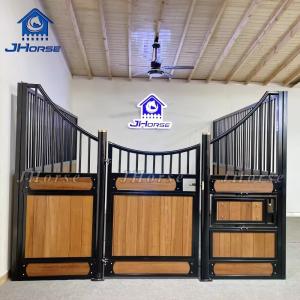Quality Galvanized Horse Stable Front Panels Customizable Length and Height for Farms European Horse Stalls wholesale