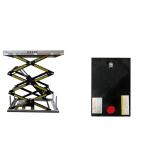 2000kg Heavy Duty Triple Scissor Lift Table Max Height 118.11in