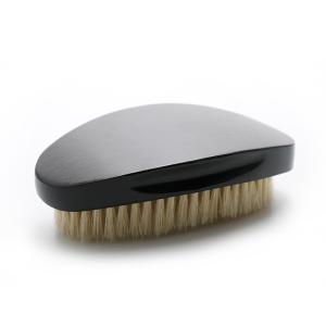 Quality Black Wooden Wave Brush Extra Soft White Boar Bristle For Hair Growth Style wholesale