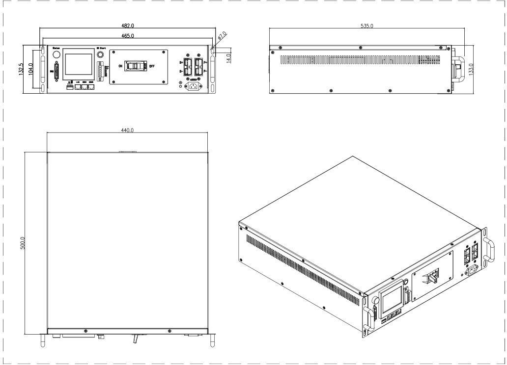 GCE High Voltage Rack Energy Storage System Battery Solar Energy Storage Cabinet Battery Pack BMS Lithium Battery 120S 384V 100A
