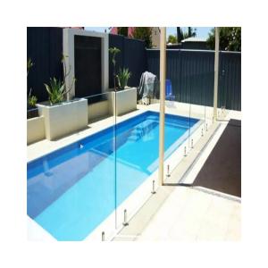 Quality 12MM Laminated Glass Railing Curved Swimming Pool Glass Fence wholesale
