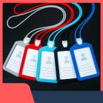 Professional Silicon Card Holder with Lanyard Neck Strap BPA Free