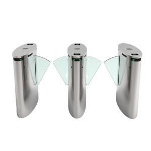 Quality Two Direction Waist High Turnstile Flap Barrier , 24VDC Security Entrance Systems wholesale